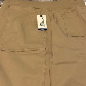 Terra & Sky Plus Tan Utility Capri  2X(20W-22W)